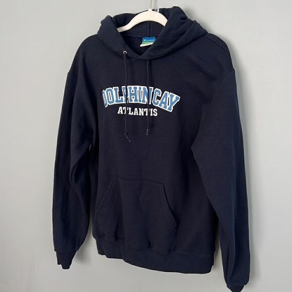Mens M Champion Bahamas Dolphin Cay Atlantis  Eco Fleece Thick sweatshirt hoodie - Picture 6 of 11